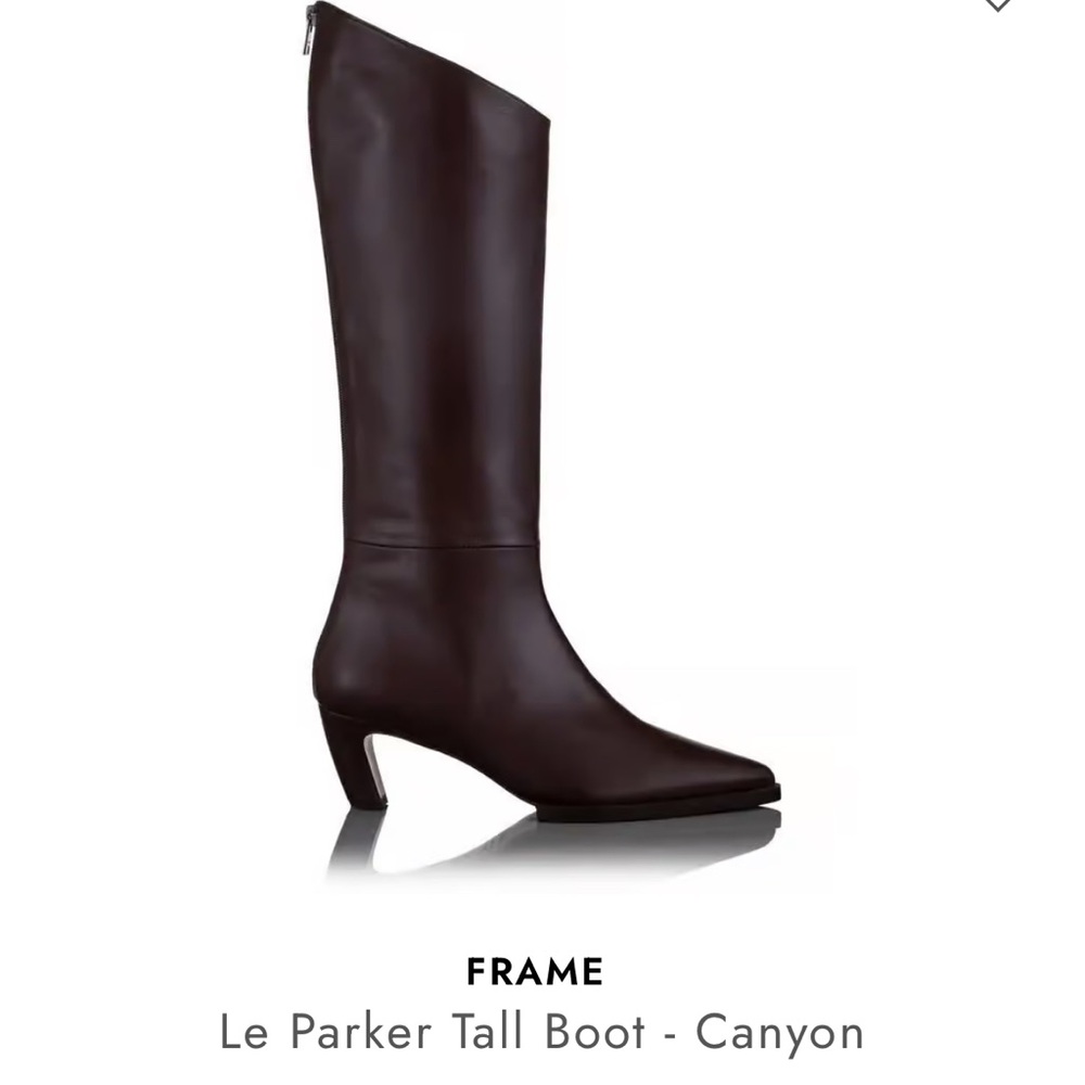 NIB - Frame Denim Women's Le Parker Boots - Brown - Size EU 37 - MSRP $598